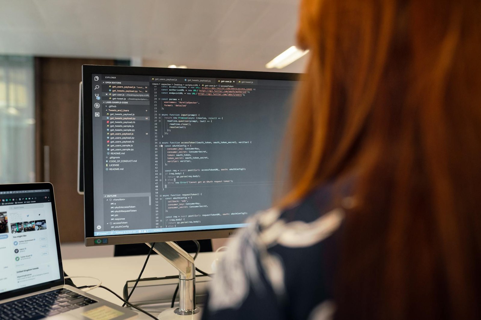 Web development illustration