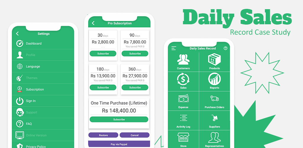 Daily Sales Record App